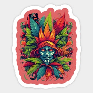 Colorful Tracker Indian Style Sticker